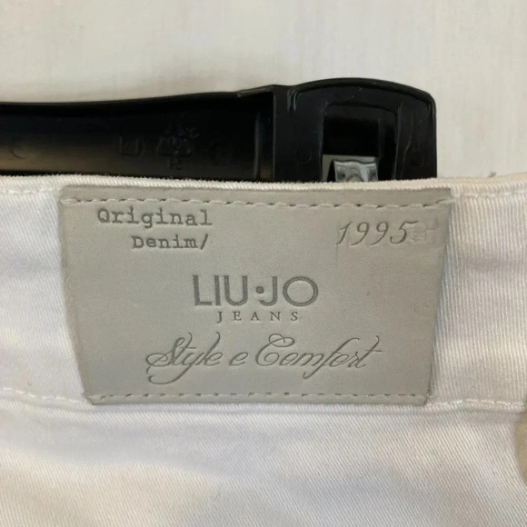 LIU Jo women's size 31 embellished ankle crop super stretch push up denim jeans - Picture 7 of 7